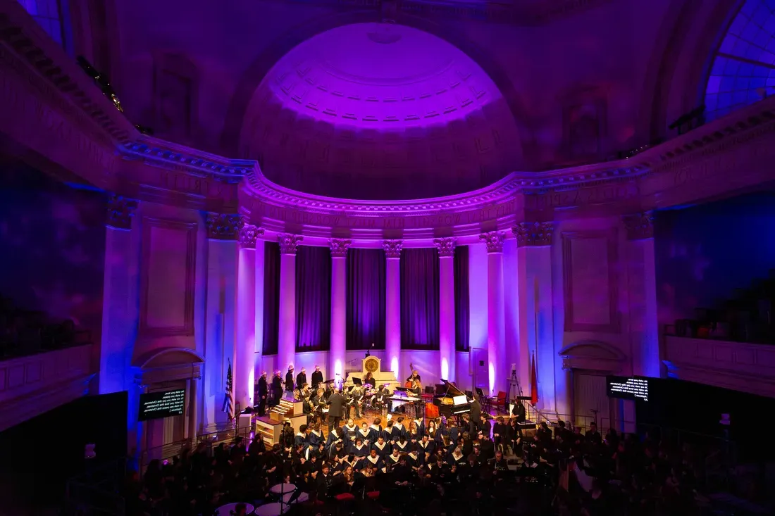 A concert at Hendricks chapel.